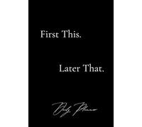 12-Week Undated Daily Planner - Full Page a Day, Time Blocking, To-Do List & Goal Setting, Gratitude Prompts: 6x9, Hardcover Productivity & Time Management Notebook (Black)