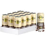 12 x 250ml - HARD ROCK READY TO DRINK COCKTAIL ESPRESSO MARTINI 250ML 8% - PACK 12 LATAS