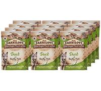 12 x 300 gr bolsa de pato timothy grass comida para perros