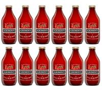 12 x Agromonte Salsa Pronta di Pomodorino Ciliegino salsa de tomates cherry preparada salsa tomate salsa tomate salsa puré de tomate botella de cristal de 330 g