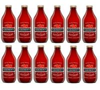 12 x Agromonte Salsa Pronta di Pomodoro Datterino salsa de tomate salsa de tomate salsa tomates salsa puré de tomate botella de vidrio de 330 g