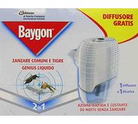 12 x Baygon vaporizador eléctrico Liq.Antimosquitos. Genius + recarga
