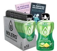 12 x Bebida Bolero ALOE VERA PINA Hidratante Sin Azucar (12x9 grs) + 20 Pepitas Saludables para una vida más sana by Cia&Co