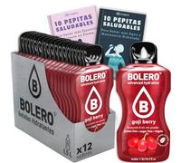 12 x Bebida Bolero BAYAS DE GOJI Hidratante Sin Azucar (12x9 grs) + 20 Pepitas Saludables para una vida más sana by Cia&Co