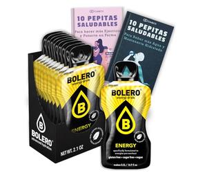 12 x Bebida Bolero ENERGY Hidratante Sin Azucar (12x7 grs) + 20 Pepitas Saludables para una vida más sana by Cia&Co