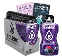 12 x Bebida Bolero FRUTAS DEL BOSQUE Hidratante Sin Azucar (12x9 grs) + 20 Pepitas Saludables para una vida más sana by Cia&Co
