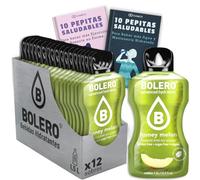 12 x Bebida Bolero MELON CON MIEL Hidratante Sin Azucar (12x9 grs) + 20 Pepitas Saludables para una vida más sana by Cia&Co