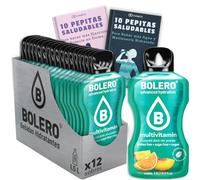 12 x Bebida Bolero MULTIVITAMINAS Hidratante Sin Azucar (12x9 grs) + 20 Pepitas Saludables para una vida más sana by Cia&Co