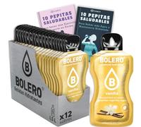 12 x Bebida Bolero VAINILLA Hidratante Sin Azucar (12x9 grs) + 20 Pepitas Saludables para una vida más sana by Cia&Co