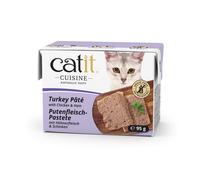 12 X Catit Cuisine - Paté De Carne De Pavo Con Pollo & Jamón, 95 G EP: 1,33€