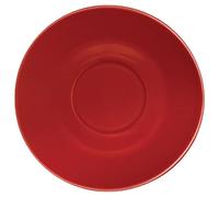 12 x Olympia Cafe platillos de porcelana, color rojo placa de café cocina restaurante