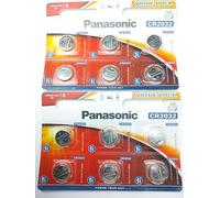 12 X Panasonic CR2032: Pilas 3V de Litio, DL2032, BR2032, KCR2032, LM2032