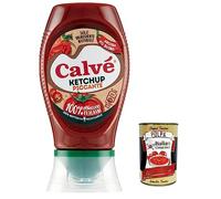 12 x salsa de tomate Calvé Piccante Top Down da 250 ml salsa de tomate picante + Polpa Italian Gourmet 400 g