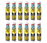 12 x SOUDAL FIX ALL Turbo Hybrid Polímero cat82b pegamento blanco 290 ml