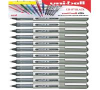 12 x UNIBALL EYE FINE UB 157 BOLÍGRAFO 0,7 mm NEGRO Uni bolígrafos
