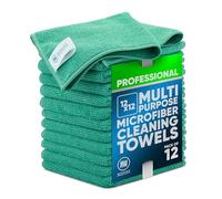 12 "x12" Buff Pro Multi-Surface toalla de microfibra - 12 unidades, Verde