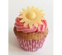 12 Yellow Daisies- Beautiful Edible Cake Decorations