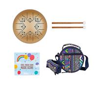 12 Zodiaco Etéreo Tambor 8 Nota Lengua De Acero Handpan Instrumento Percusión Juguete Educativo Musical Fácil Tocar Handpan Drum Instrumento Percusión Para Principiantes Meditación Curación