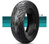 120/70-10 Tire for Scooter with Anti-Edge Skid Tread, 120/70/10 Tubeless llantas Thickened Wear-Resistant Anti-Skid Tires 120 70 10 54M 4 P.R. 280KPA with Valve Stem