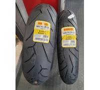 120/70 ZR 17 W+ 180/55 ZR 17W DOT24 Par Neumáticos Moto Pirelli diablo rosso 2