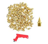 120 agujas de acero para pista y cruces, con llave para correr, acampar, zapatos, aguja con llave