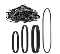 120 bandas de goma negras, grandes, elásticas, resistentes, negras, bandas de goma, anchas, reutilizables, anchas, reutilizables, para el hogar, la escuela, la oficina (4 tamaños)