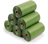 120 bolsas biodegradables para excrementos de perro OMAREX extra gruesas bolsas de basura para mascotas 8 rollos 120 unidades Tamaño grande ecológico 22 cm x 31 cm bolsas de caca a prueba de fugas