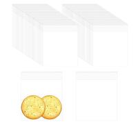 120 bolsas de plástico transparente autoadhesivas, bolsas transparentes para caramelos, bolsas transparentes de almacenamiento, bolsas de embalaje, bolsas de plástico