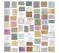 120 calcomanías retro con versículos bíblicos (2 piezas de cada uno) inspiradoras calcomanías cristianas vintage para diario, máquina de escribir, citas de fuente, suministros de estudio de la Biblia