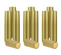 120 cápsulas de sellado de botella de vino de oro claro, tapa termorretráctil de boca recta, envoltura termorretráctil de PVC para bodega, bar
