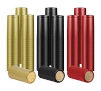 120 cápsulas termorretráctiles para botellas de vino, de boca recta, de PVC, envoltura termorretráctil para bodega, bar (color mezclado)