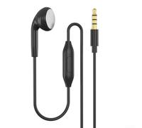 120 cm de largo cable único auricular con controles (3,5 mm recto) | Micrófono integrado, llamadas manos libres, controles en línea, contestar llamadas de rechazo, transmisión de voz clara