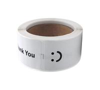120 etiquetas adhesivas de PVC con cara sonriente para regalo de boda, cumpleaños, planificador de embalaje