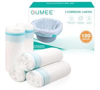 120 forros desechables para tocador de noche, al lado de la cómoda, forros de orinal portátiles para adultos, bolsas de inodoro portátiles para silla de inodoro (azul - 120 forros)