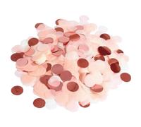 120 g de confeti de lentejuelas de color oro rosa, redondo, decoración de fiesta, accesorio de relleno de globos, adecuado para bodas, cumpleaños, bautizos, San Valentín (2,5 cm)
