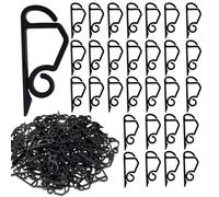 120 ganchos para canalón para luces de cadena de luz, clips de plástico resistentes a la intemperie y soporte para cortina de luz e iluminación exterior, cadenas de luces para interior y exterior
