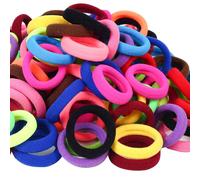 120 gomas el sticas para el pelo de beb , de algod n, para ni as y ni os, multicolor, peque as, sin costuras, para coleteros (15 colores)