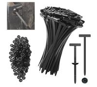 120 Hebillas Universales de Nailon para Bridas de Cables,Soporte de Nailon Autoblocante Resistente,Brida para Montaje en Coche,Herramienta de Sujeción de Cables para Maleteros multifuncional