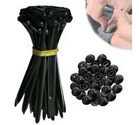 120 hebillas universales de nailon para bridas de cables, soporte de nailon autoblocante resistente, hebilla para bridas, sujetacables de plástico para carrocería de coche, brida para montaje en coche