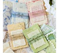 120 hojas de papel botánico vintage para álbumes de recortes con poesía inglesa, hojas decorativas de fondo floral para diarios basura, collage, fabricación de tarjetas y adornos de planificador