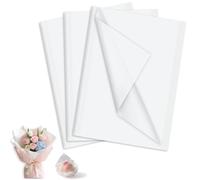 120 Hojas Papel de Seda, 35 x 50 cm Papel de Seda Blanco para Envolver Regalos Relleno Manualidades,Navidad Cumpleaños