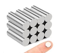 120 imanes pequeños para frigorífico, 10 x 2 mm, extra fuertes para pizarras magnéticas, pizarras blancas, tablones de anuncios y manualidades