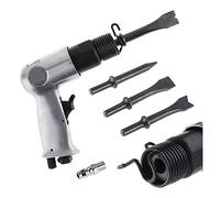 120 mm neumático profesional triturador de hormigón pistola de mano palas de gas martillo de aire pequeño removedor de óxido herramientas neumáticas con 4 cinceles Jack martillo cincel
