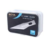 120 pack #11 Hobby Blade Refill, Exact-To Knife Steel Replacement Blades with storage box for Crafts, Hobbies, Scrap booking, Stencil, Precision Art, Architecture Modeling