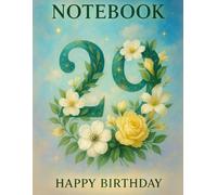 120 Page Grid Notebook - Happy Birthday 29: A Celestial Floral-Themed Birthday Notebook for 29-Year-Olds