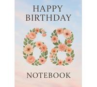 120 Page Grid Notebook - Happy Birthday 68: A Luxurious Floral-Themed Birthday Notebook for 68-Year-Olds