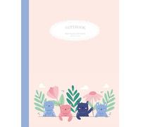 120-Page Lined Notebook, Cute Cats with Tropical Plants: 8.5" x 11" Adorable Feline & Nature Illustration - Perfect for Taking Notes, Journaling, Sketching, School or Everyday Inspiration!