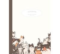 120-Page Lined Notebook, Playful Crowd of Cats: 8.5" x 11" Cute Cat Lover Illustration - Perfect for Taking Notes, Journaling, Sketching, School or Everyday Inspiration!