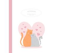 120-Page Lined Notebook, Two Cats with Mushrooms: 8.5" x 11" Whimsical Forest Cat Illustration - Perfect for Taking Notes, Journaling, Sketching, School or Everyday Inspiration!