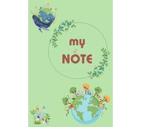 120 Pages Large Notebook: 5.24 x 22.86 cm Large Notebook, 120 Pages, colourful green earth themed cover